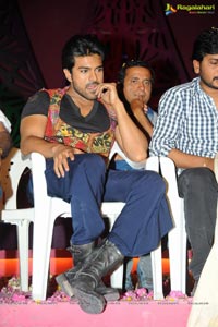 Ram Charan Birthday Celebrations on Racha Sets