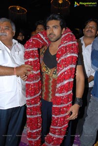 Ram Charan Birthday Celebrations on Racha Sets