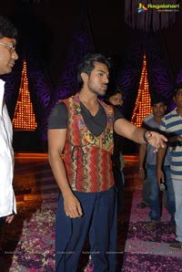 Ram Charan Birthday Celebrations on Racha Sets