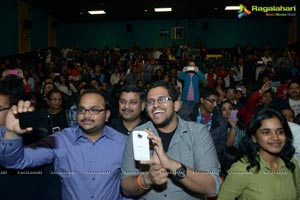 Prabhas with Fans at New Jersy Multiplex