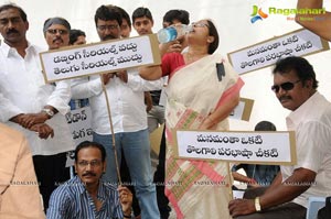 Telugu TV Actors Protest