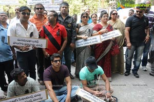 Telugu TV Actors Protest