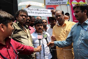 Telugu TV Artists Protest at Maa TV