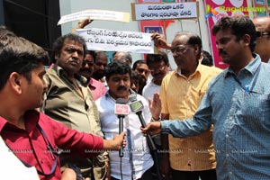 Telugu TV Artists Protest at Maa TV