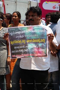 Telugu TV Artists Protest at Maa TV