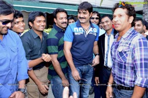 CCL 3 Telugu Warriors Team with Sachin Tendulkar