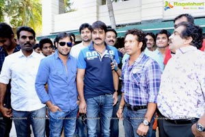 CCL 3 Telugu Warriors Team with Sachin Tendulkar