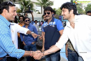 CCL 3 Telugu Warriors Team with Sachin Tendulkar