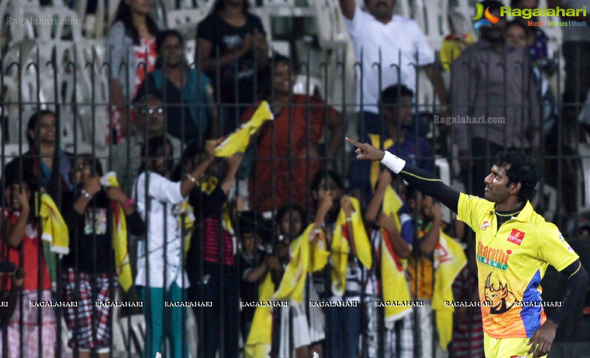 CCL 3: Chennai Rhinos vs Bengal Tigers Match