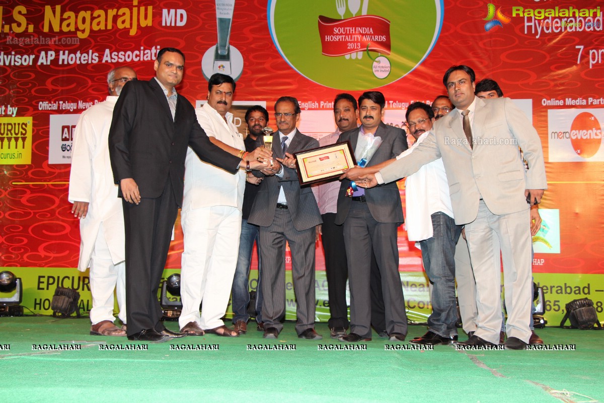 The South India Hospitality Awards 2013 by Epicurus, Hyderabad