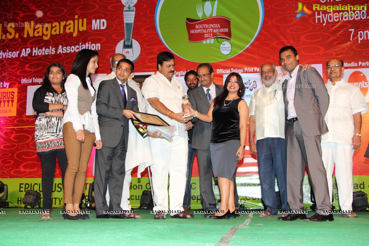 The South India Hospitality Awards 2013 by Epicurus, Hyderabad