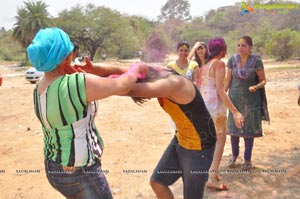 Hyderabad Booth Bungalow Holi Celebrations