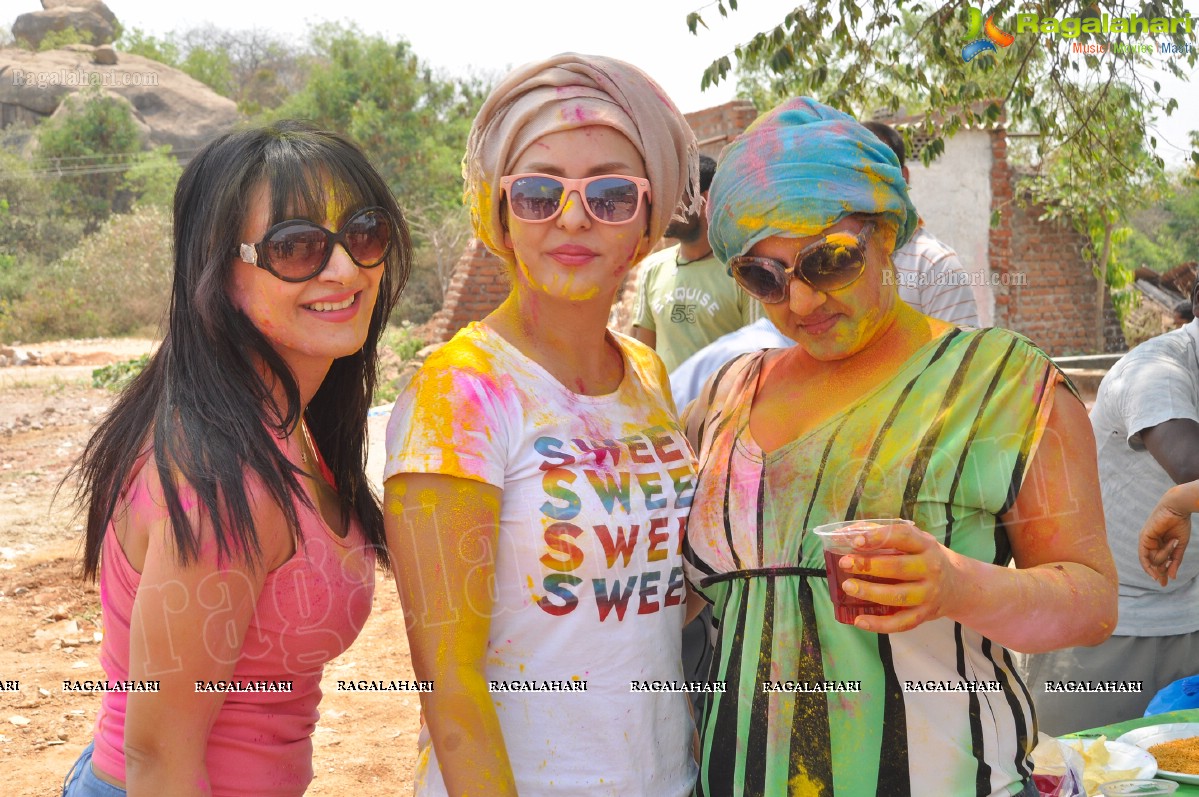 2013 Holi Celebrations at Booth Bungalow, Hyderabad