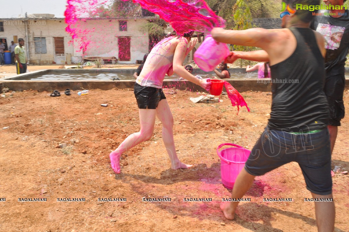 2013 Holi Celebrations at Booth Bungalow, Hyderabad