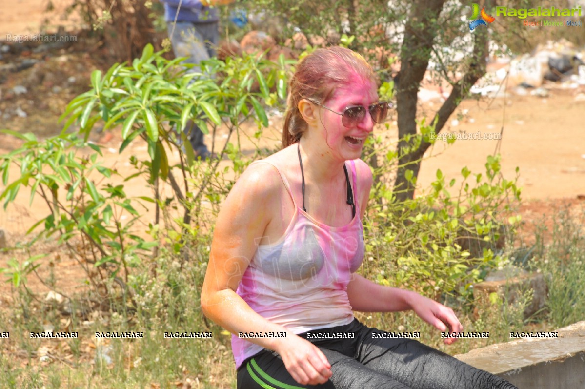 2013 Holi Celebrations at Booth Bungalow, Hyderabad