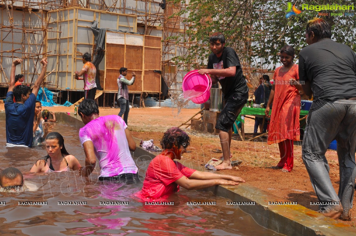 2013 Holi Celebrations at Booth Bungalow, Hyderabad