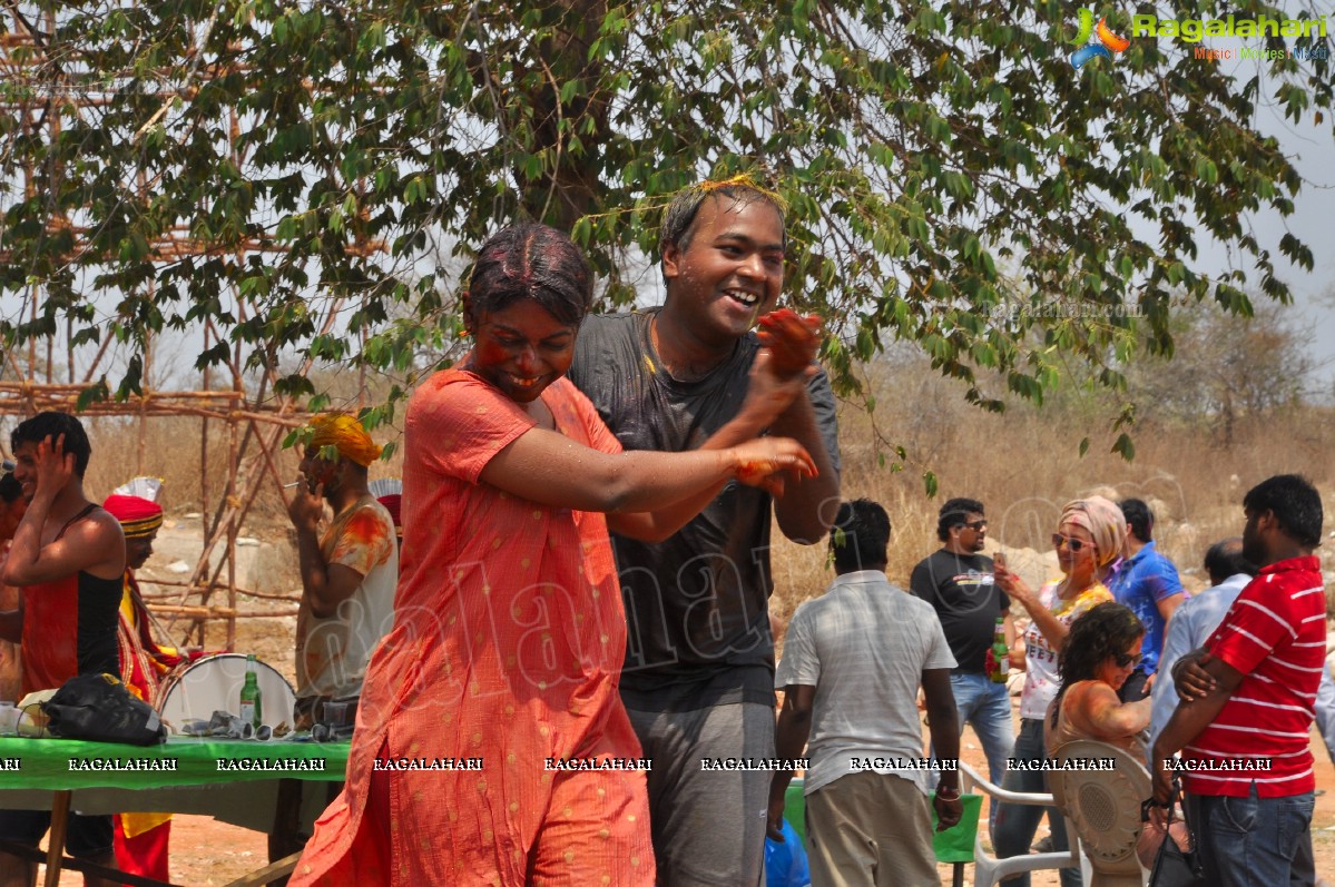 2013 Holi Celebrations at Booth Bungalow, Hyderabad