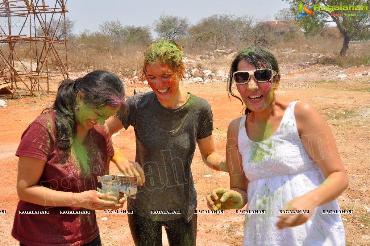 2013 Holi Celebrations at Booth Bungalow, Hyderabad