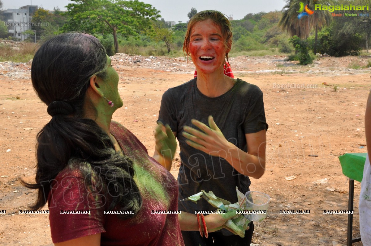 2013 Holi Celebrations at Booth Bungalow, Hyderabad