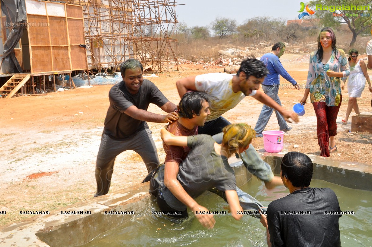 2013 Holi Celebrations at Booth Bungalow, Hyderabad