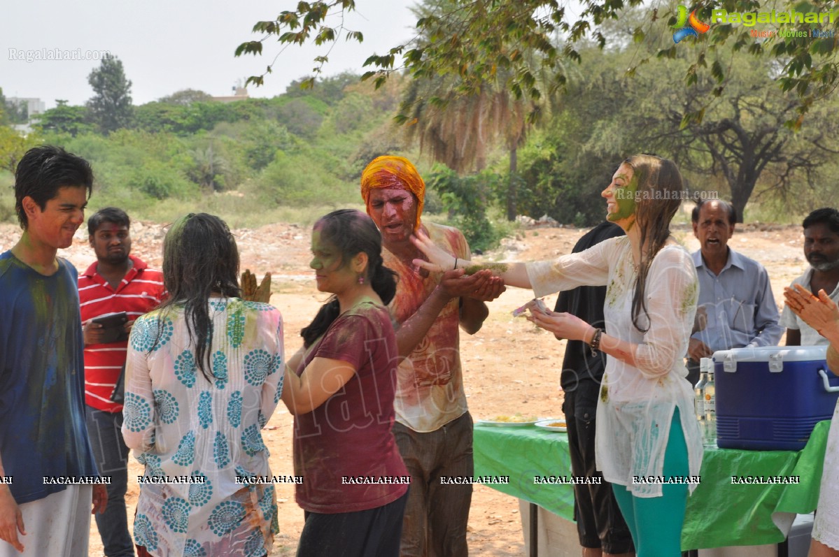 2013 Holi Celebrations at Booth Bungalow, Hyderabad