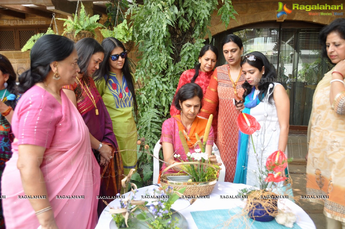 Mini lkebana Exhibition with Dry-Fresh Flowers and Foliage, Hyderabad