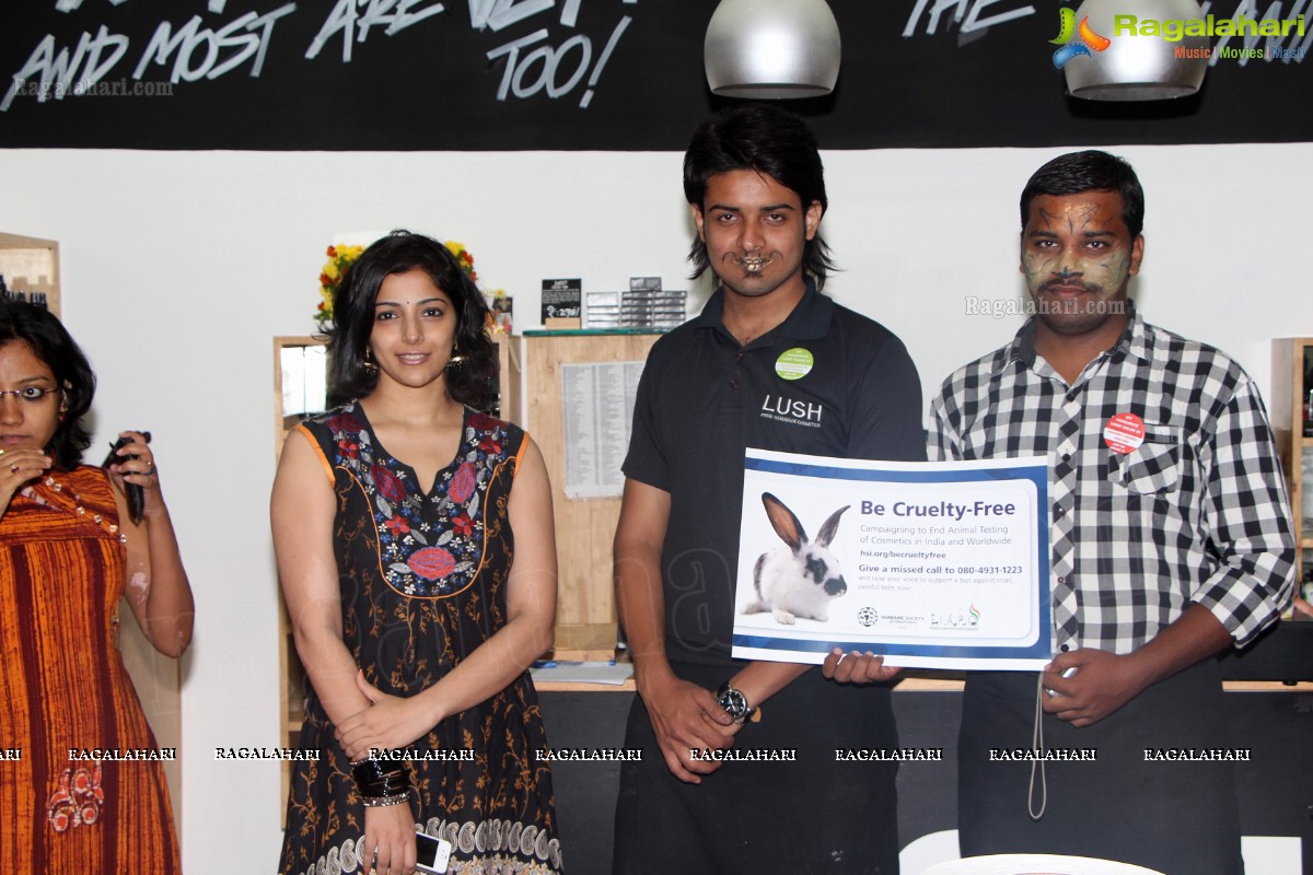 Nishanti Evani at Lush India to support 'Fight Against Animal Testing'