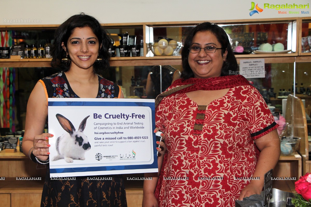 Nishanti Evani at Lush India to support 'Fight Against Animal Testing'