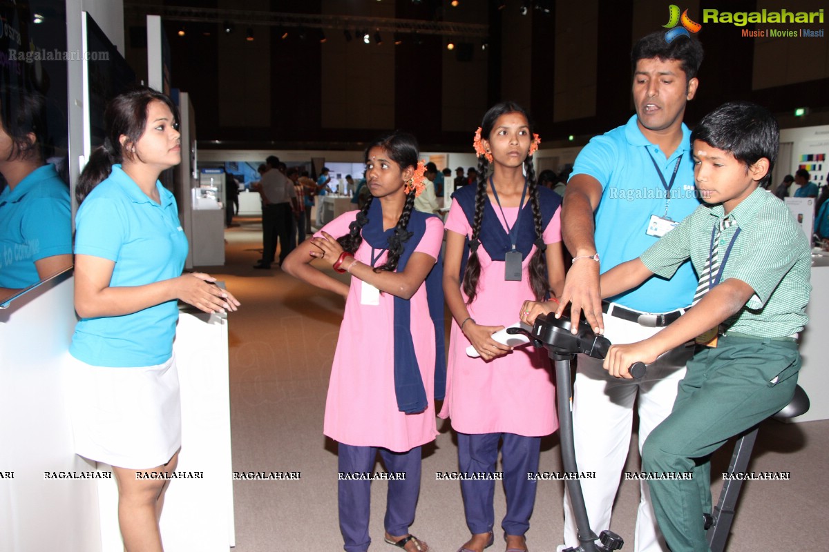 Pratham and Asha Rotary Children at Samsung Third Southwest Asia Forum, Hyderabad