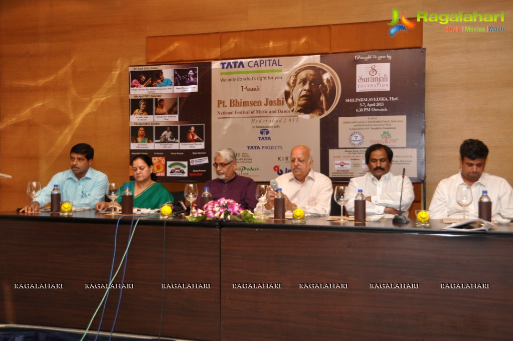 Press Meet: Pt. Bhimsen Joshi National Festival of Music and Dance Hyderabad 2013