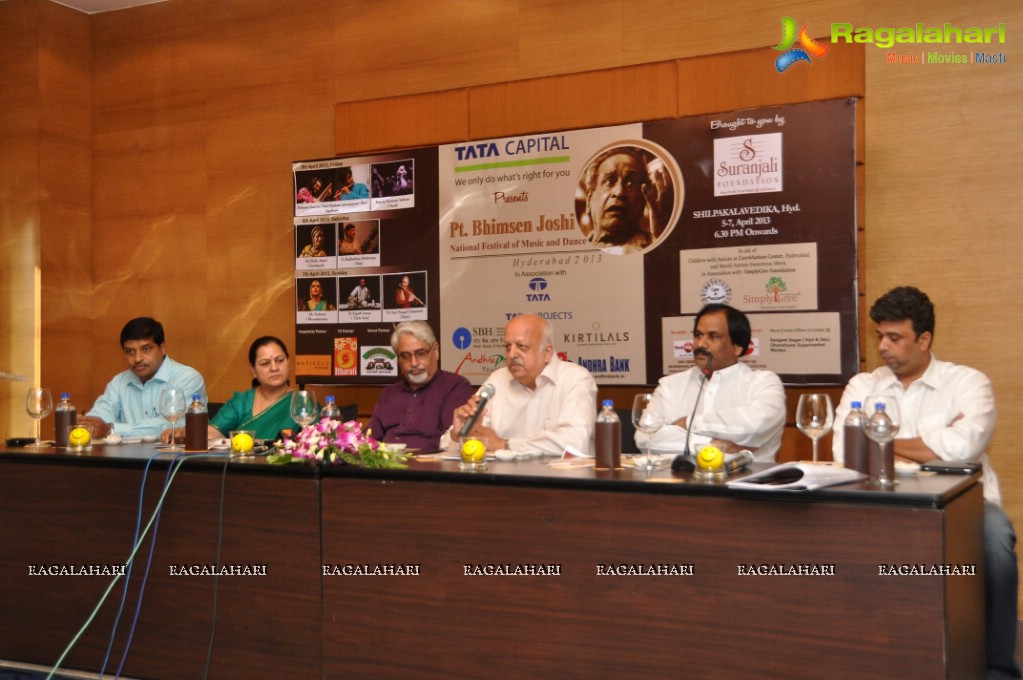 Press Meet: Pt. Bhimsen Joshi National Festival of Music and Dance Hyderabad 2013