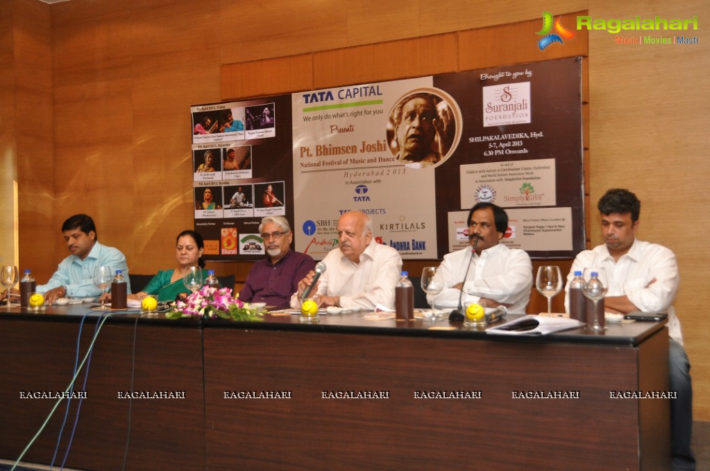 Press Meet: Pt. Bhimsen Joshi National Festival of Music and Dance Hyderabad 2013