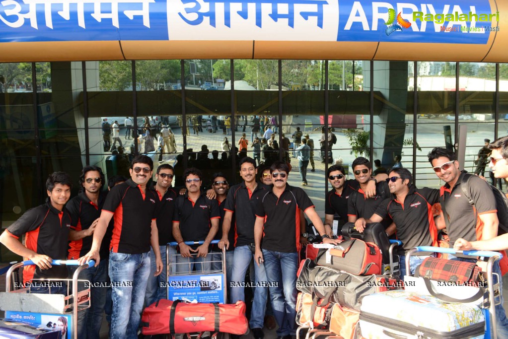 CCL 3: Telugu Warriors Team at Pune