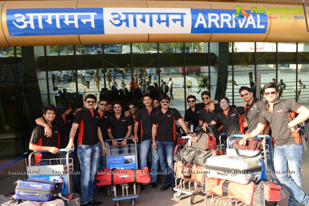 CCL 3: Telugu Warriors Team at Pune