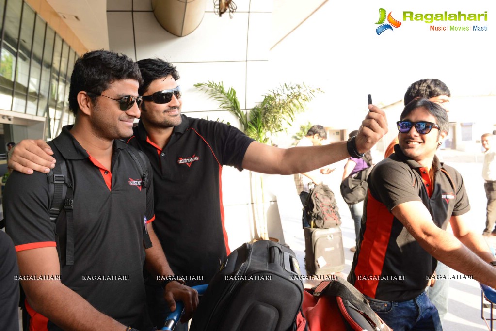 CCL 3: Telugu Warriors Team at Pune