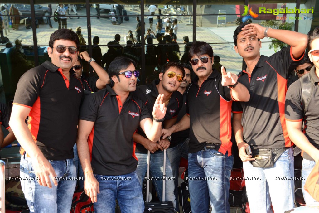 CCL 3: Telugu Warriors Team at Pune