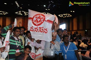 Pawan Kalyan at Jana Sena Party Launch