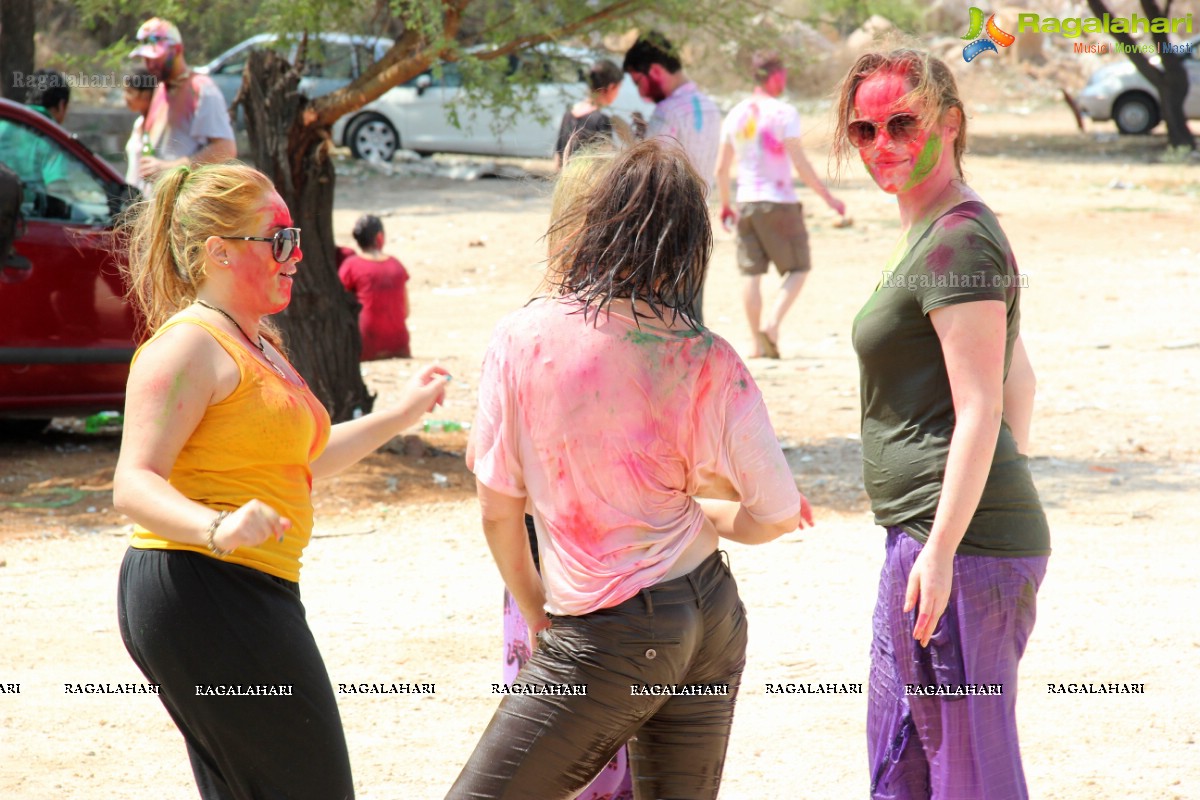 Holi Celebrations 2014 at Bhoot Bungalow, Hyderabad