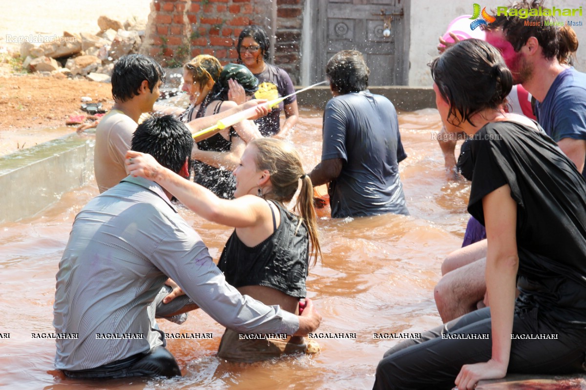 Holi Celebrations 2014 at Bhoot Bungalow, Hyderabad