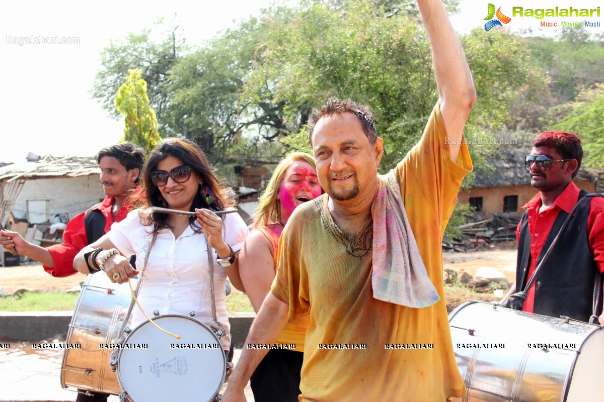 Holi Celebrations 2014 at Bhoot Bungalow, Hyderabad