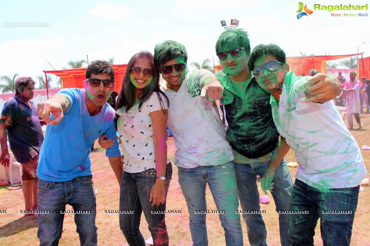 Bam Bam Holi Fest by Bisket and Anup Chandak at Novotel Airport, Hyderabad