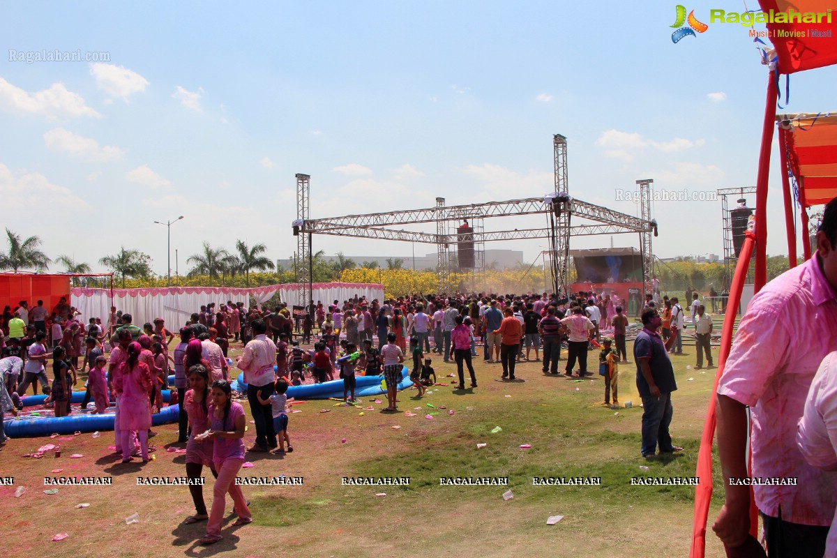 Bam Bam Holi Fest by Bisket and Anup Chandak at Novotel Airport, Hyderabad