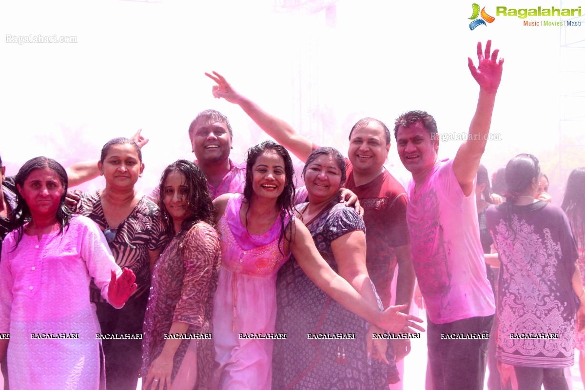 Bam Bam Holi Fest by Bisket and Anup Chandak at Novotel Airport, Hyderabad