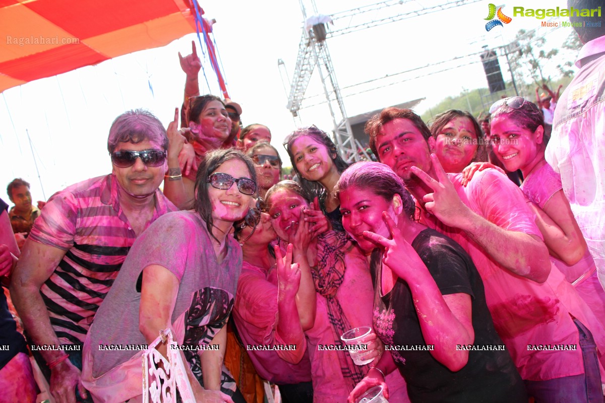 Bam Bam Holi Fest by Bisket and Anup Chandak at Novotel Airport, Hyderabad