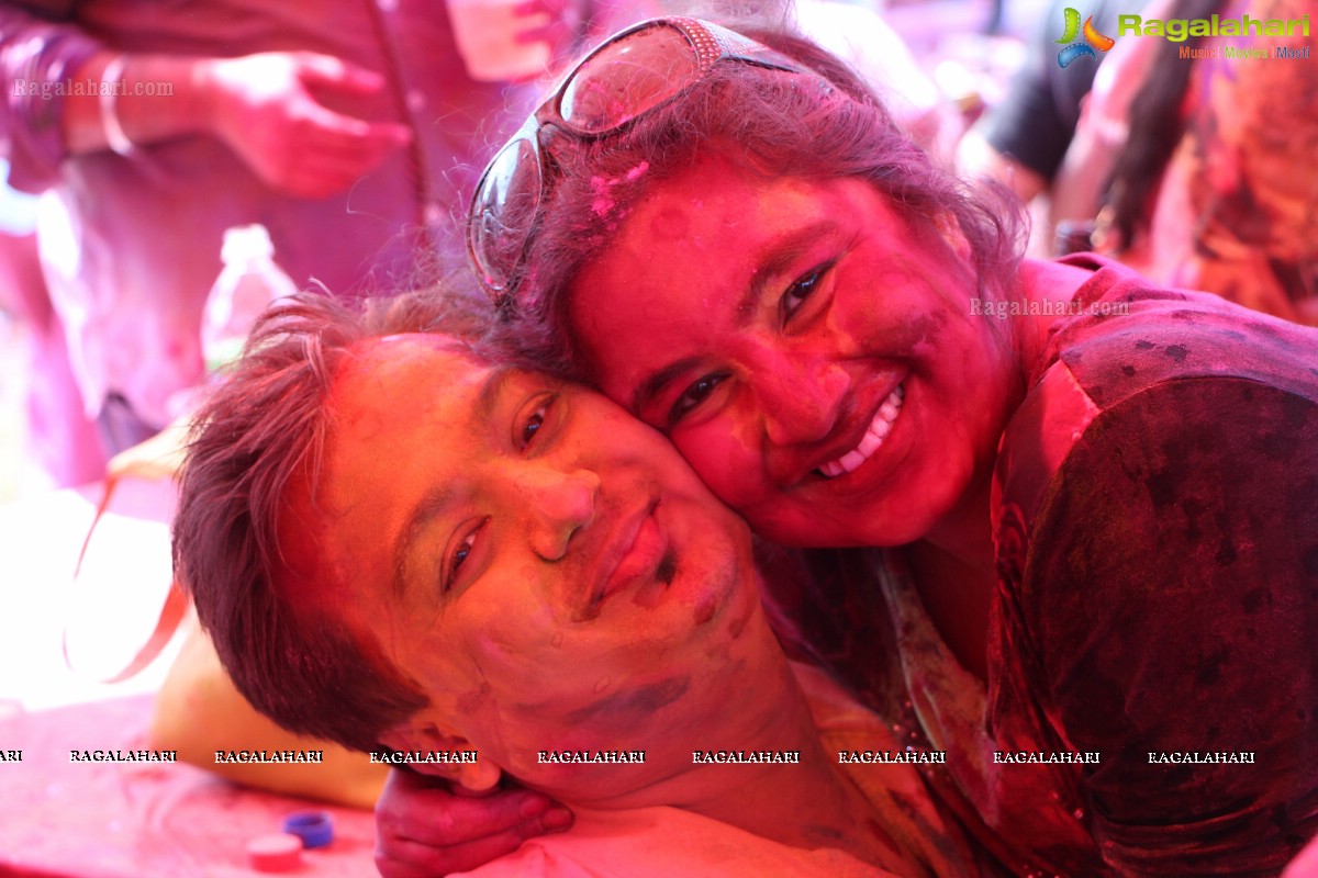 Bam Bam Holi Fest by Bisket and Anup Chandak at Novotel Airport, Hyderabad