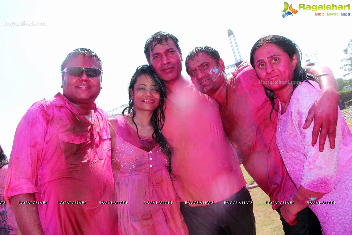 Bam Bam Holi Fest by Bisket and Anup Chandak at Novotel Airport, Hyderabad