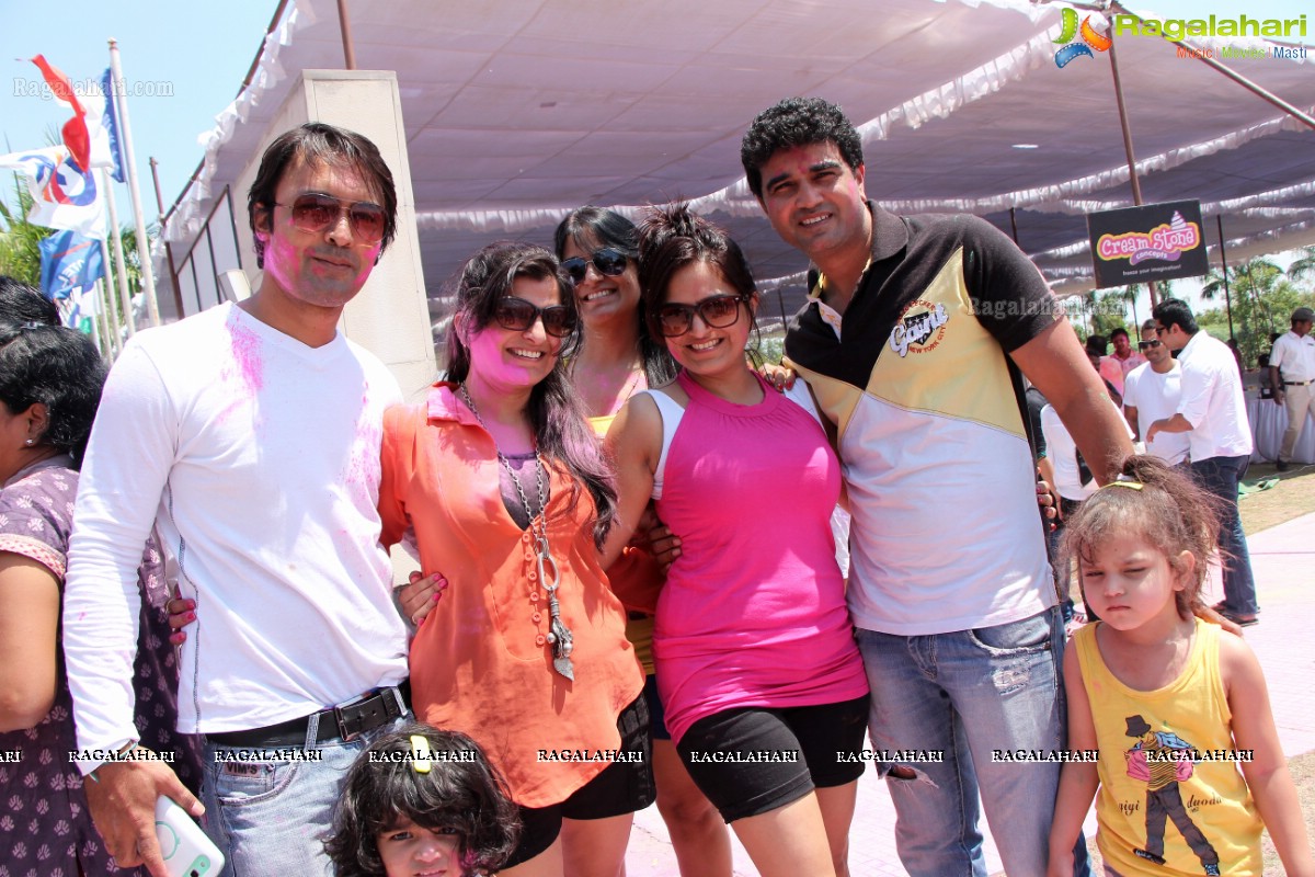 Bam Bam Holi Fest by Bisket and Anup Chandak at Novotel Airport, Hyderabad