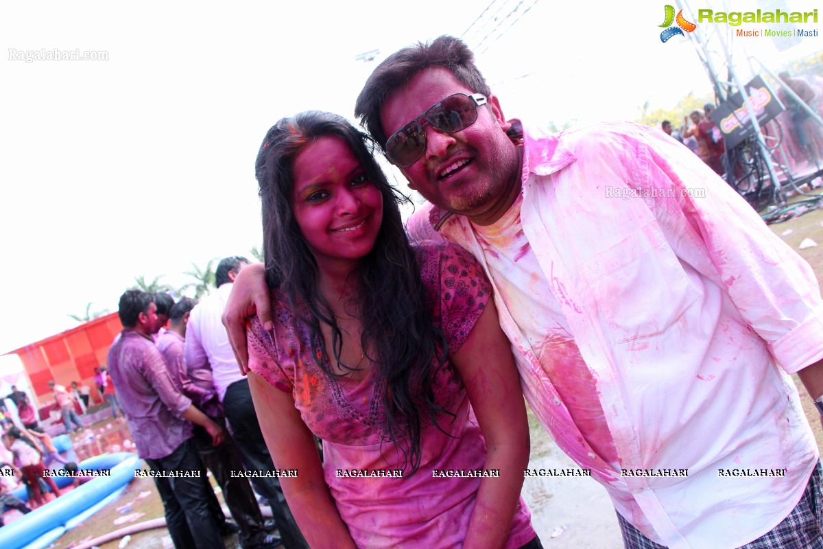 Bam Bam Holi Fest by Bisket and Anup Chandak at Novotel Airport, Hyderabad