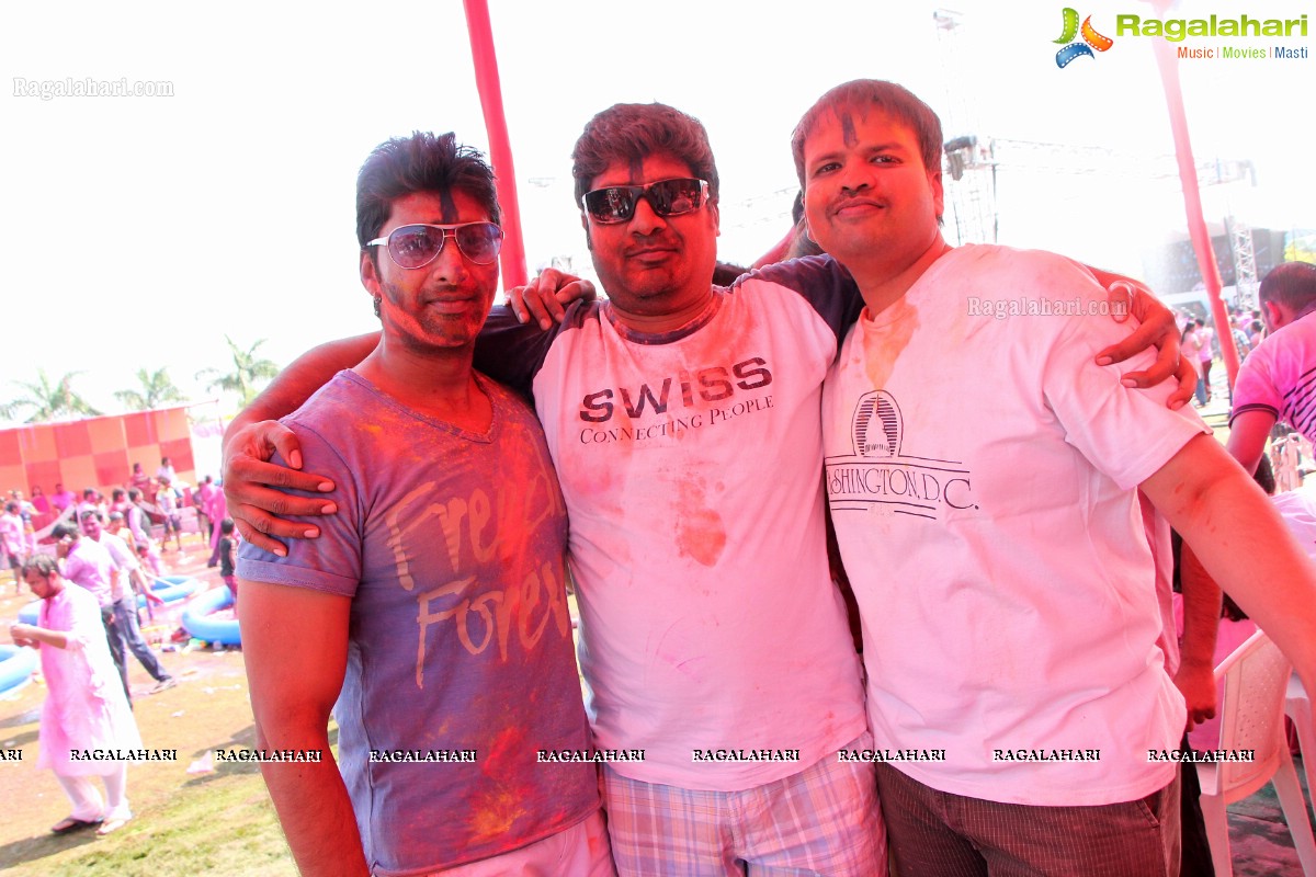 Bam Bam Holi Fest by Bisket and Anup Chandak at Novotel Airport, Hyderabad