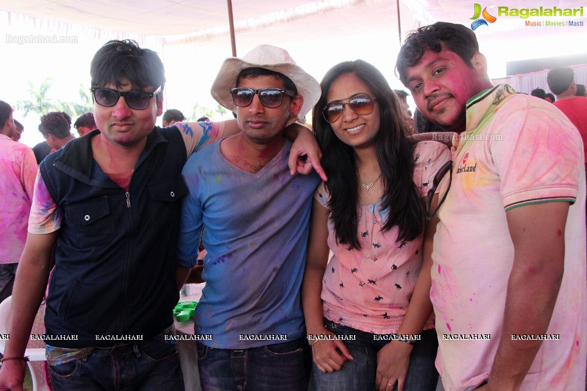 Bam Bam Holi Fest by Bisket and Anup Chandak at Novotel Airport, Hyderabad